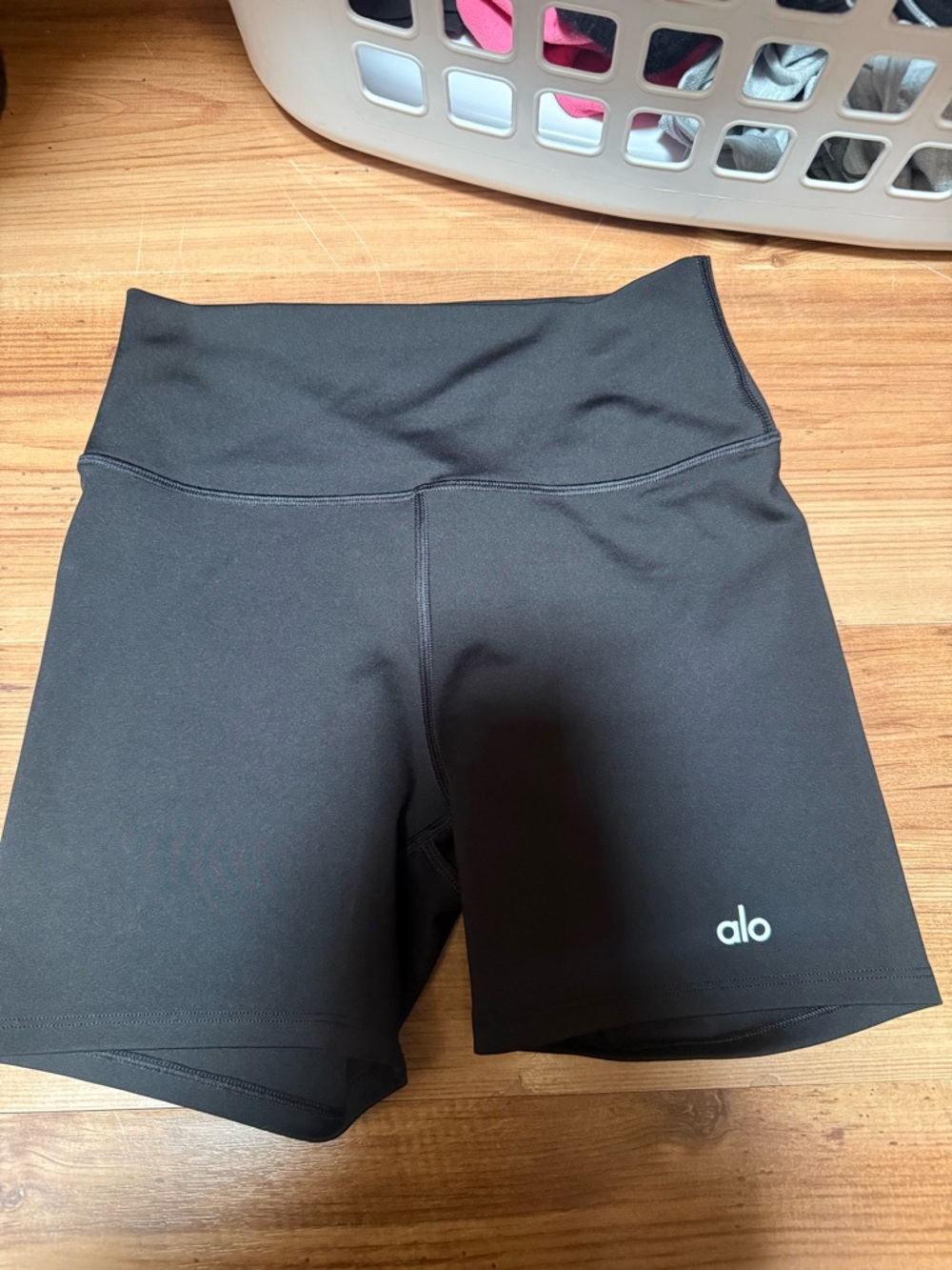 ALO Yoga Black High-Rise Bike Shorts